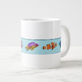 Tropischer Fisch (Bridget Collection) Jumbo-Tasse (Vorderseite Rechts)