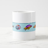 Tropischer Fisch (Bridget Collection) Jumbo-Tasse (Vorderseite)