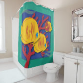 Tropischer Fisch Duschvorhang (Beispiel)