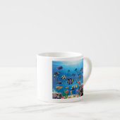 Tropischer Fisch Espressotasse (Vorderseite Rechts)