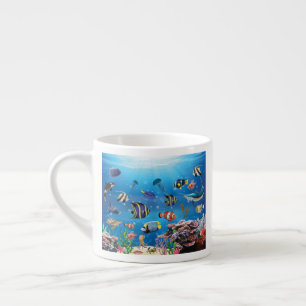 Tropischer Fisch Espressotasse