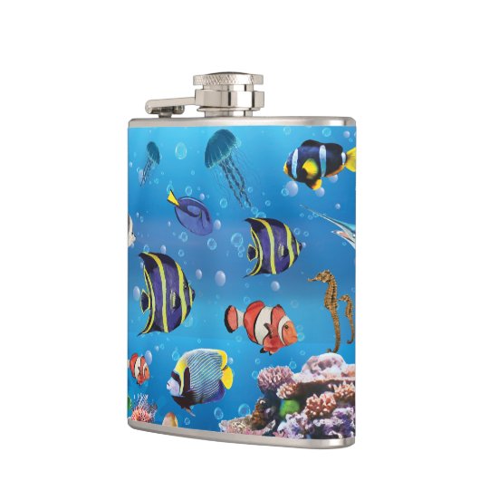 Tropischer Fisch Flachmann (Links)