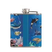 Tropischer Fisch Flachmann (Rückseite)