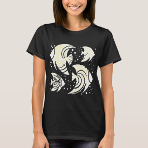 Tropischer Fisch Gelb und Weiß T-Shirt