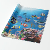 Tropischer Fisch Geschenkpapier (Ungerollt)