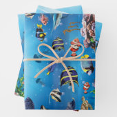 Tropischer Fisch Geschenkpapier Set (Beispiel)