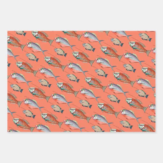 Tropischer Fisch Geschenkpapier Set (Vorderseite 3)