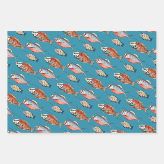 Tropischer Fisch Geschenkpapier Set (Vorderseite 2)