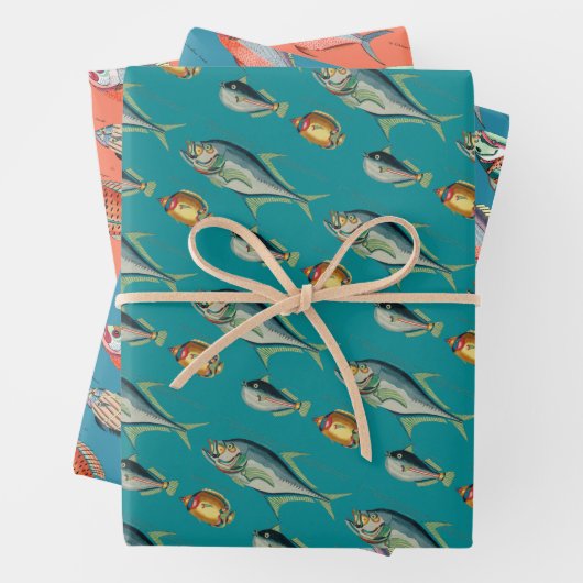 Tropischer Fisch Geschenkpapier Set (Beispiel)