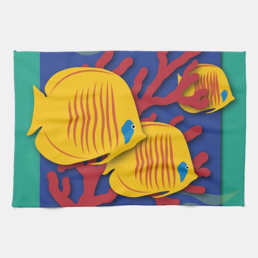 Tropischer Fisch Geschirrtuch (Horizontal)