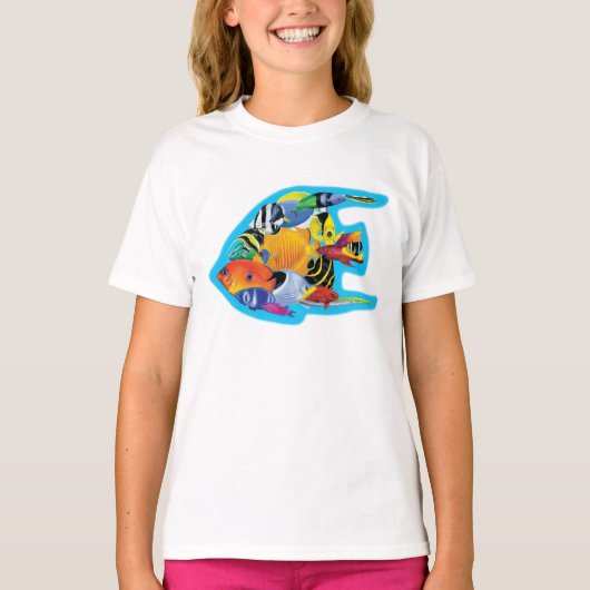 Tropischer Fisch-Gruppen-T - Shirt (Vorderseite)