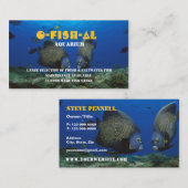 Tropischer Fisch im Aquarium Visitenkarte (Vorne/Hinten)