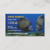 Tropischer Fisch im Aquarium Visitenkarte (Rückseite)