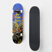 Tropischer Fisch im Korallenriff Blaues Meer Elega Skateboard (Vorderseite)