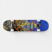 Tropischer Fisch im Korallenriff Blaues Meer Elega Skateboard (Horizontal)