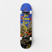 Tropischer Fisch im Korallenriff Blaues Meer Elega Skateboard (Vorderseite)