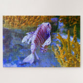 Tropischer Fisch in einem Aquarium. Puzzle (Horizontal)