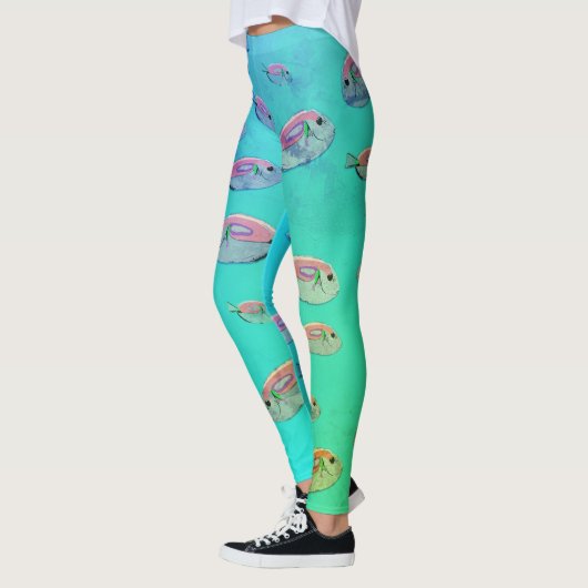 Tropischer Fisch in Sea Art Summer Leggings (Links)