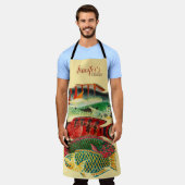 Tropischer Fisch individuell einstellbar Schürze (Getragen)