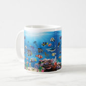 Tropischer Fisch Kaffeetasse (Vorderseite Links)