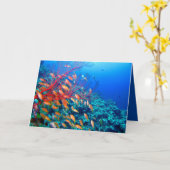 Tropischer Fisch Karte (Gelbe Blume)