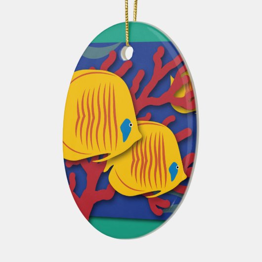 Tropischer Fisch Keramik Ornament (Links)