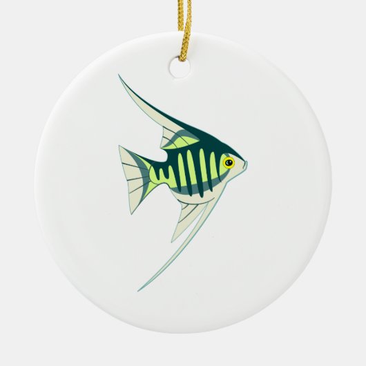 Tropischer Fisch Keramikornament (Vorne)