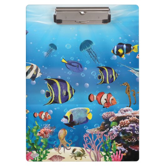 Tropischer Fisch Klemmbrett (Vorderseite)