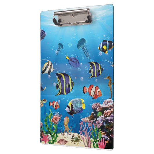 Tropischer Fisch Klemmbrett (Links)