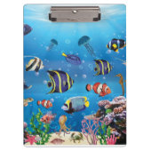 Tropischer Fisch Klemmbrett (Vorderseite)