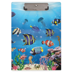 Tropischer Fisch Klemmbrett