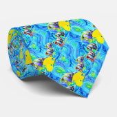 Tropischer Fisch Krawatte (Gerollt)