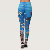 Tropischer Fisch Leggings (Rückseite)