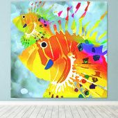 Tropischer Fisch Leinwanddruck (Insitu (Holzboden))