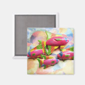 "Tropischer Fisch" Magnet (Vorderseite/Rückseite)