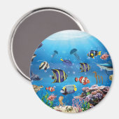 Tropischer Fisch Magnet (Vorderseite/Rückseite)