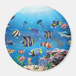 Tropischer Fisch Magnet