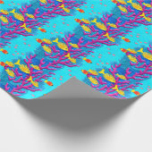 Tropischer Fisch Nahtloses Muster Geschenkpapier (Ecke)