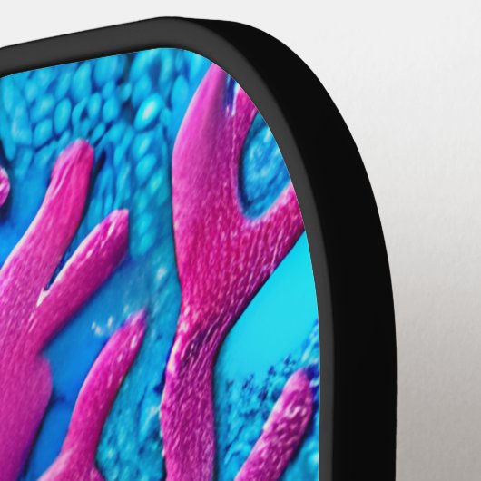 Tropischer Fisch Nahtloses Muster Pickleball Schläger (Linke Seite)