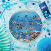 Tropischer Fisch Pappteller (Party)