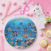 Tropischer Fisch Pappteller (Party)