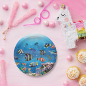 Tropischer Fisch Pappteller (Party)