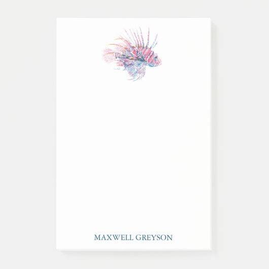 Tropischer Fisch Post-it Klebezettel (Vorderseite)