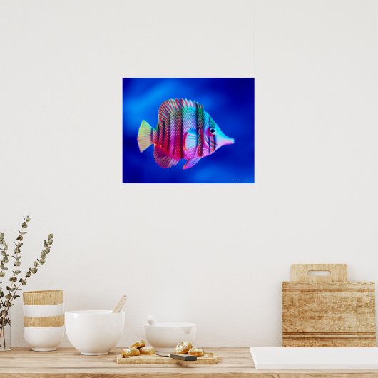 Tropischer Fisch Poster (Küche)