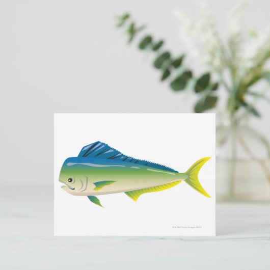Tropischer Fisch Postkarte (Stehend Vorderseite)