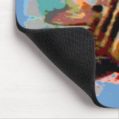 Tropischer Fisch Rosa Blau Mousepad (Ecke)