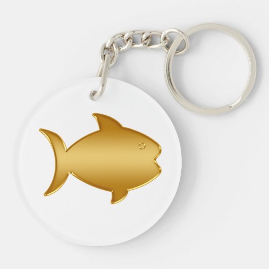 Tropischer Fisch-Schlüsselanhänger Schlüsselanhänger (Rückseite)