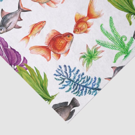 Tropischer Fisch Seidenpapier (Detail)