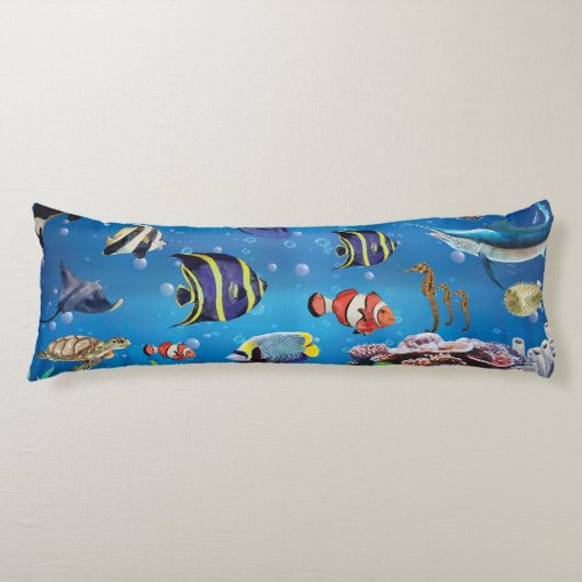 Tropischer Fisch Seitenschläferkissen (Vorderseite)