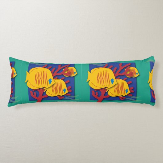 Tropischer Fisch Seitenschläferkissen (Vorderseite)
